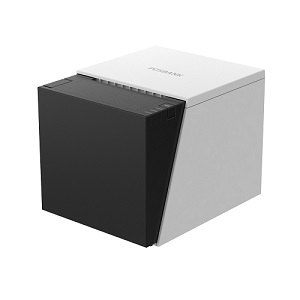 A6 POS Printer (White & Black) - 영수증/주방 프린터 (시리얼/USB 케이블 포함)